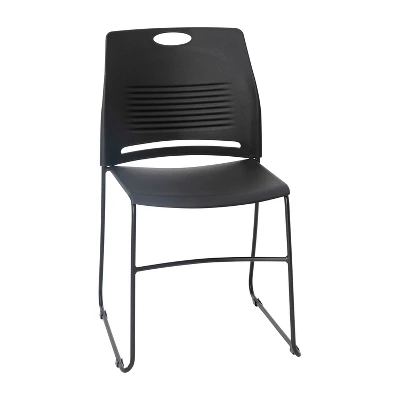 Flash Furniture HERCULES Series Commercial Grade 660 Lb. Capacity Plastic Stack Chair With Powder Coated Sled Base Frame And Integrated Carrying Handle 13 Flash Furniture HERCULES Series Commercial Grade 660 Lb. Capacity Plastic Stack Chair With Powder Coated Sled Base Frame And Integrated Carrying Handle - Image 13