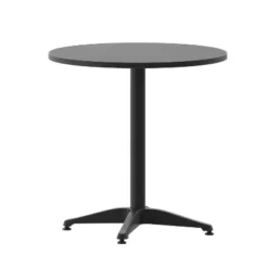 Flash Furniture Mellie 27.5'' Round Aluminum Indoor-Outdoor Table With Base -Furniture GUEST dcd1e291 0336 4e3e b084 e2d59a654ba7