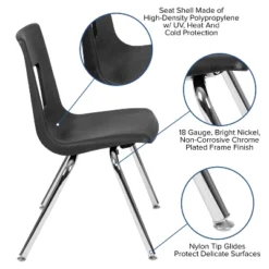 Flash Furniture Advantage 4-pack Student Stack School Chair - 16-inch 24 Flash Furniture Advantage 4-pack Student Stack School Chair - 16-inch -Furniture GUEST de465c24 5176 4c07 a7d0 96840f5f8fb1