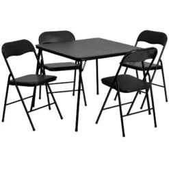 Flash Furniture 5 Piece Folding Card Table And Chair Set -Furniture GUEST deb882ae e8ca 405c ae38 02efe6676dda