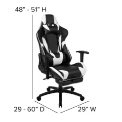 Flash Furniture Gaming Desk And Footrest Reclining Gaming Chair Set With Cup Holder, Headphone Hook, And Monitor/Smartphone Stand -Furniture GUEST df2ba01c 174d 4044 ad88 1b64e03e72bc