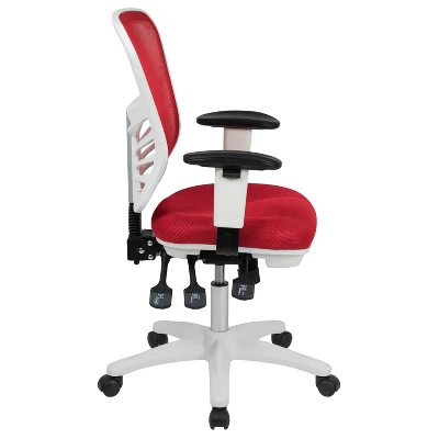 Flash Furniture Mid-Back Mesh Multifunction Executive Swivel Ergonomic Office Chair With Adjustable Arms 10 Flash Furniture Mid-Back Mesh Multifunction Executive Swivel Ergonomic Office Chair With Adjustable Arms - Image 10