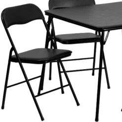 Flash Furniture 5 Piece Folding Card Table And Chair Set -Furniture GUEST e039ccab b012 49bc 890c 1b20710d64d9