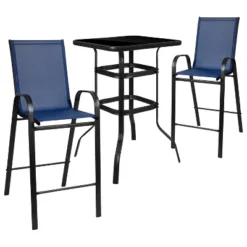 Flash Furniture Outdoor Dining Set - 2-Person Bistro Set - Outdoor Glass Bar Table With All-Weather Patio Stools 25 Flash Furniture Outdoor Dining Set - 2-Person Bistro Set - Outdoor Glass Bar Table With All-Weather Patio Stools -Furniture GUEST e049e8ca c5d3 4308 b8c0 431494a2bbe4