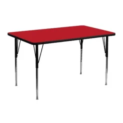 Flash Furniture 24''W X 48''L Rectangular HP Laminate Activity Table - Standard Height Adjustable Legs 8 Flash Furniture 24''W X 48''L Rectangular HP Laminate Activity Table - Standard Height Adjustable Legs -Furniture GUEST e069c084 c55e 4cea 8288 a3f011f14ef8