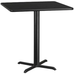 Flash Furniture 42'' Square Laminate Table Top With 33'' X 33'' Bar Height Table Base -Furniture GUEST e0759379 8482 43ab b6c8 ca04acde9486