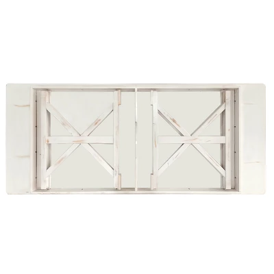 Flash Furniture HERCULES 8' X 40" Rectangular Solid Pine Folding Farm Table With X Legs 9 Flash Furniture HERCULES 8' X 40" Rectangular Solid Pine Folding Farm Table With X Legs - Image 9