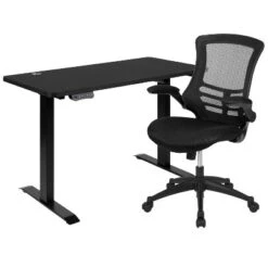 Flash Furniture 48"W X 24"D Electric Height Adjustable Standing Desk With Mesh Swivel Ergonomic Task Office Chair 19 Flash Furniture 48"W X 24"D Electric Height Adjustable Standing Desk With Mesh Swivel Ergonomic Task Office Chair -Furniture GUEST e1bb74cf 6fad 4419 90fe 08e14f0da9a5