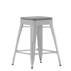 Flash Furniture Cierra Set Of 4 Commercial Grade 24" High Backless Metal Indoor Counter Height Stools With All-Weather Poly Resin Seats 29 Flash Furniture Cierra Set Of 4 Commercial Grade 24" High Backless Metal Indoor Counter Height Stools With All-Weather Poly Resin Seats -Furniture GUEST e1d6aff7 6221 46db bf03 60743bb78584