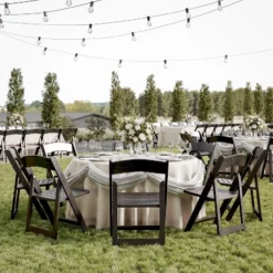 Flash Furniture Holden Commercial Grade Solid Wood Folding Dining Chair