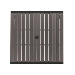 Flash Furniture Lark Outdoor Dining Table With Synthetic Gray Wash Teak Poly Slats - 35" Square Steel Framed Restaurant Table With Umbrella Hole 13 Flash Furniture Lark Outdoor Dining Table With Synthetic Gray Wash Teak Poly Slats - 35" Square Steel Framed Restaurant Table With Umbrella Hole -Furniture GUEST e30b362b 4f91 47aa 92ac 08f0c209bf8c
