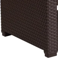 Flash Furniture Chocolate Brown Faux Rattan End Table -Furniture GUEST e3236252 0e5e 418c 8358 a8438805213a