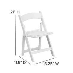 Flash Furniture 10 Pack Kids White Resin Folding Event Party Chair With Vinyl Padded Seat -Furniture GUEST e3dd344f f13d 4d40 a515 6f912b8a5a07