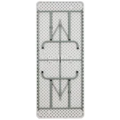 Flash Furniture 6-Foot Height Adjustable Granite White Plastic Folding Table -Furniture GUEST e5688259 14f5 4a83 a48b aa577d2e8d23