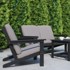 Flash Furniture Charlestown All-Weather Poly Resin Wood Adirondack Style Deep Seat Patio Club Chair With Cushions 16 Flash Furniture Charlestown All-Weather Poly Resin Wood Adirondack Style Deep Seat Patio Club Chair With Cushions -Furniture GUEST e58945a5 cf92 4754 ba02 ece6e03ddfef
