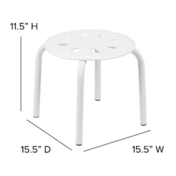 Flash Furniture Plastic Nesting Stack Stools, 11.5"Height (5 Pack) -Furniture GUEST e59852e3 48ff 4cc0 89a3 cec067db3acb