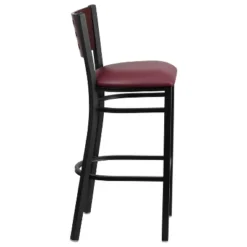 Flash Furniture Black Decorative Cutout Back Metal Restaurant Barstool -Furniture GUEST e6cb8213 a6d3 46d7 9132 95a409526bd6