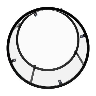Flash Furniture Astoria Collection Round End Table - Modern Clear Glass Accent Table With Matte Black Frame 5 Flash Furniture Astoria Collection Round End Table - Modern Clear Glass Accent Table With Matte Black Frame - Image 5