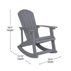 Flash Furniture Savannah Set Of 2 All-Weather Poly Resin Wood Adirondack Rocking Chairs With Cushions For Deck, Porch, And Patio 28 Flash Furniture Savannah Set Of 2 All-Weather Poly Resin Wood Adirondack Rocking Chairs With Cushions For Deck, Porch, And Patio -Furniture GUEST e7d5a88f 40d1 4276 89cd 79862f567a6d
