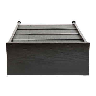 Flash Furniture 4 Drawer Slim Wood Top Cast Iron Frame Vertical Storage Dresser With Easy Pull Fabric Drawers 5 Flash Furniture 4 Drawer Slim Wood Top Cast Iron Frame Vertical Storage Dresser With Easy Pull Fabric Drawers - Image 5