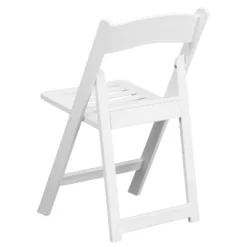 Flash Furniture 2 Pack HERCULES Series 1000 Lb. Capacity White Resin Folding Chair With Slatted Seat -Furniture GUEST e8e0eb9f 942d 4f34 95aa 547f52a6c4e3