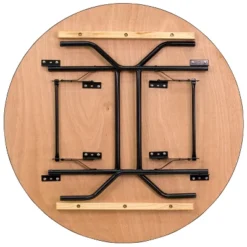 Flash Furniture 4-Foot Round Wood Folding Banquet Table With Clear Coated Finished Top 14 Flash Furniture 4-Foot Round Wood Folding Banquet Table With Clear Coated Finished Top -Furniture GUEST e8e56aef 69db 4f29 b7d5 0f90431496c1