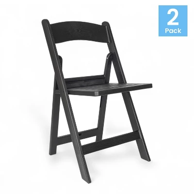 Flash Furniture 2 Pack HERCULES Series 800 Lb. Capacity Resin Folding Chair With Slatted Seat 8 Flash Furniture 2 Pack HERCULES Series 800 Lb. Capacity Resin Folding Chair With Slatted Seat - Image 8