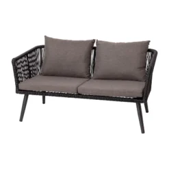Flash Furniture Kierra Black All-Weather 4-Piece Woven Conversation Set With Gray Zippered Removable Cushions & Metal Coffee Table 18 Flash Furniture Kierra Black All-Weather 4-Piece Woven Conversation Set With Gray Zippered Removable Cushions & Metal Coffee Table -Furniture GUEST e9532dc1 842b 45c0 b6f4 a5702d6d7f5c