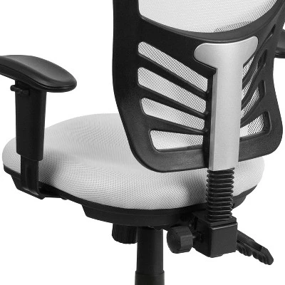Flash Furniture Mid-Back Mesh Multifunction Executive Swivel Ergonomic Office Chair With Adjustable Arms 4 Flash Furniture Mid-Back Mesh Multifunction Executive Swivel Ergonomic Office Chair With Adjustable Arms - Image 4