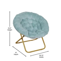 Flash Furniture Gwen 38" Oversize Portable Faux Fur Folding Saucer Moon Chair For Dorm And Bedroom 19 Flash Furniture Gwen 38" Oversize Portable Faux Fur Folding Saucer Moon Chair For Dorm And Bedroom -Furniture GUEST ea76adee 6e8d 41a1 98ea 2304ef3105c4
