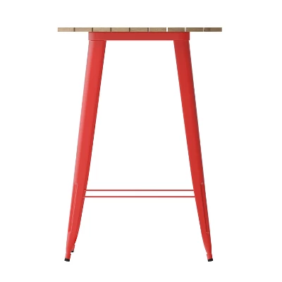 Flash Furniture Declan Commercial Indoor/Outdoor Bar Top Table, 30" Round All Weather Poly Resin Top With Steel Base 7 Flash Furniture Declan Commercial Indoor/Outdoor Bar Top Table, 30" Round All Weather Poly Resin Top With Steel Base - Image 7