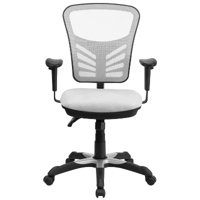 Flash Furniture Mid-Back Mesh Multifunction Executive Swivel Ergonomic Office Chair With Adjustable Arms 8 Flash Furniture Mid-Back Mesh Multifunction Executive Swivel Ergonomic Office Chair With Adjustable Arms - Image 8