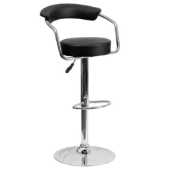 Flash Furniture Contemporary Vinyl Adjustable Height Barstool With Arms And Chrome Base -Furniture GUEST eb7d236a cde6 4ae5 b189 b562ee378ffb