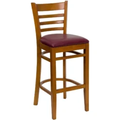 Flash Furniture Ladder Back Wooden Restaurant Barstool -Furniture GUEST eb844875 c2aa 48ba a363 0c4fcedb4d60