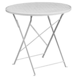 Flash Furniture Oia Commercial Grade 30" Round Indoor-Outdoor Steel Folding Patio Table -Furniture GUEST ebd20a83 34e8 4948 bcc9 2f7d98742dd4