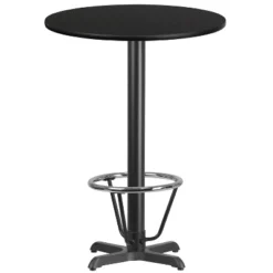 Flash Furniture 30'' Round Laminate Table Top With 22'' X 22'' Bar Height Table Base And Foot Ring -Furniture GUEST ebe79bdb 7e44 48aa 90a8 8af10a6684cb