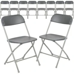 Flash Furniture Hercules™ Series Plastic Folding Chair - 10 Pack 650LB Weight Capacity -Furniture GUEST ebe89015 9d4c 4ad4 afb3 446290d239e6