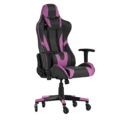 Flash Furniture X20 Gaming Chair Racing Office Computer PC Adjustable Chair With Reclining Back And Transparent Roller Wheels -Furniture GUEST ed4f93e8 404b 4cdf 861c af7a87782d3a