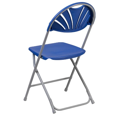 Flash Furniture 2 Pack HERCULES Series 650 Lb. Capacity Plastic Fan Back Folding Chair 7 Flash Furniture 2 Pack HERCULES Series 650 Lb. Capacity Plastic Fan Back Folding Chair - Image 7