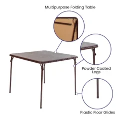 Flash Furniture Folding Card Table - Lightweight Portable Folding Table With Collapsible Legs -Furniture GUEST ee2f716e cdf8 4112 bdba 0b81f2699419