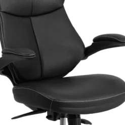 Flash Furniture Kale Mid-Back Black LeatherSoft Executive Swivel Ergonomic Office Chair With Back Angle Adjustment And Flip-Up Arms -Furniture GUEST eebe90c7 dea1 4478 9e42 357757af8d85