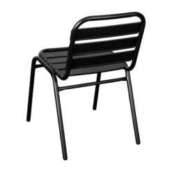 Flash Furniture Lila Aluminum Commercial Indoor-Outdoor Armless Restaurant Stack Chair With Triple Slat Back 20 Flash Furniture Lila Aluminum Commercial Indoor-Outdoor Armless Restaurant Stack Chair With Triple Slat Back -Furniture GUEST ef4a5bea 3bbb 406e adbd dda8c5bf94a2