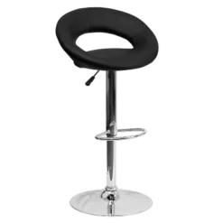Flash Furniture Contemporary Vinyl Rounded Orbit-Style Back Adjustable Height Barstool With Chrome Base 29 Flash Furniture Contemporary Vinyl Rounded Orbit-Style Back Adjustable Height Barstool With Chrome Base -Furniture GUEST ef5e8aaf e9e3 40f7 9acb 6e52291be492