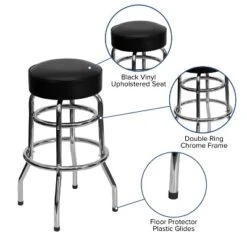 Flash Furniture Double Ring Chrome Barstool 15 Flash Furniture Double Ring Chrome Barstool -Furniture GUEST efc55d61 2323 4bd9 badc 8cb70191d6df