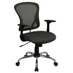 Flash Furniture Mid-Back Mesh Swivel Task Office Chair With Chrome Base And Arms 25 Flash Furniture Mid-Back Mesh Swivel Task Office Chair With Chrome Base And Arms -Furniture GUEST f0e97866 64de 4c84 b919 a48552ccd8aa