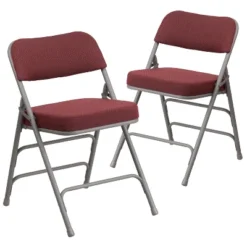 Flash Furniture 2 Pack HERCULES Series Premium Curved Triple Braced & Hinged Fabric Upholstered Metal Folding Chair 23 Flash Furniture 2 Pack HERCULES Series Premium Curved Triple Braced & Hinged Fabric Upholstered Metal Folding Chair -Furniture GUEST f13d9e06 cfdd 4a85 8452 5936b550417f
