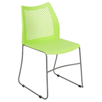 Flash Furniture HERCULES Series 661 Lb. Capacity Stack Chair With Air-Vent Back And Powder Coated Sled Base 12 Flash Furniture HERCULES Series 661 Lb. Capacity Stack Chair With Air-Vent Back And Powder Coated Sled Base - Image 12