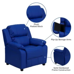 Flash Furniture Deluxe Padded Contemporary Kids Recliner With Storage Arms 22 Flash Furniture Deluxe Padded Contemporary Kids Recliner With Storage Arms -Furniture GUEST f1f4758f 6ad3 483a 9f98 f608d5e1cbe2