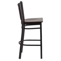 Flash Furniture Black Vertical Back Metal Restaurant Barstool -Furniture GUEST f2133239 6412 4e83 bb08 7446ee63447c