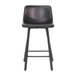 Flash Furniture Caleb Modern Armless 24 Inch Counter Height Stools Commercial Grade With Footrests And Matte Metal Frames, Set Of 2 -Furniture GUEST f2a2dba4 5811 419f 963f eb980be75d10